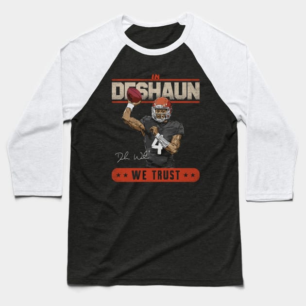 Deshaun Watson Cleveland Trust Baseball T-Shirt by danlintonpro